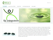 Tablet Screenshot of keintegratore.com